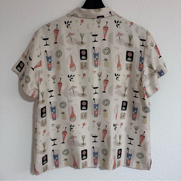 Tori Richard Silk Fun Print Shirt Pant Set 14 - Picture 7 of 16